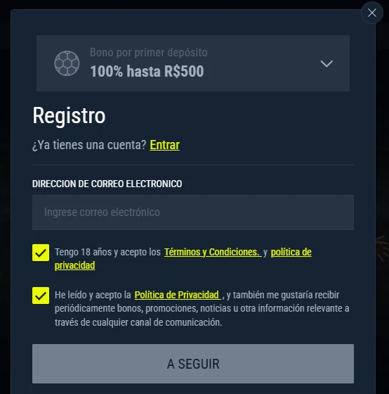 Registro en Rabona