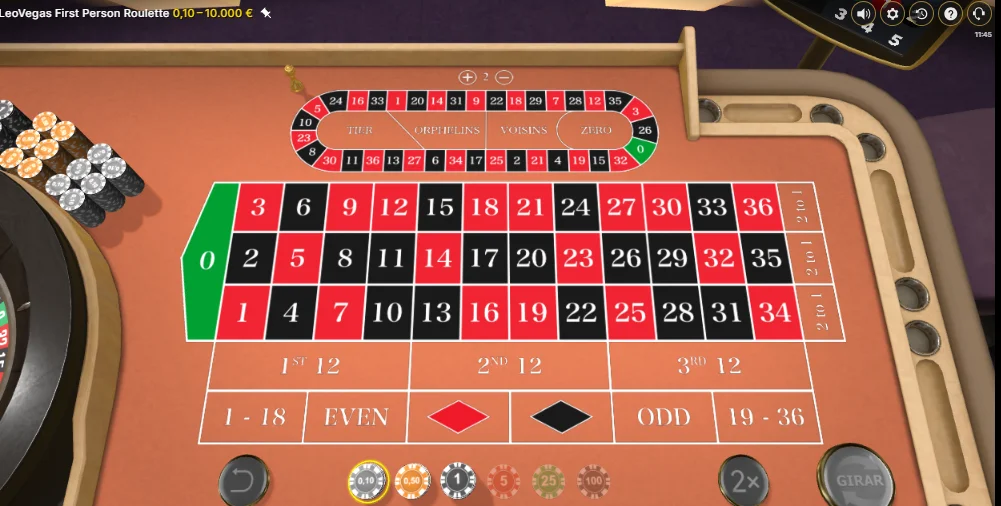 Ruleta Europea creada exclusivamente para LeoVegas Authentic Gaming