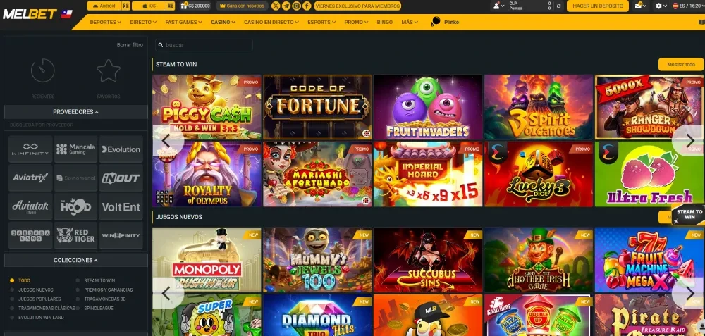 melbet rese&ntilde;a chile juegos