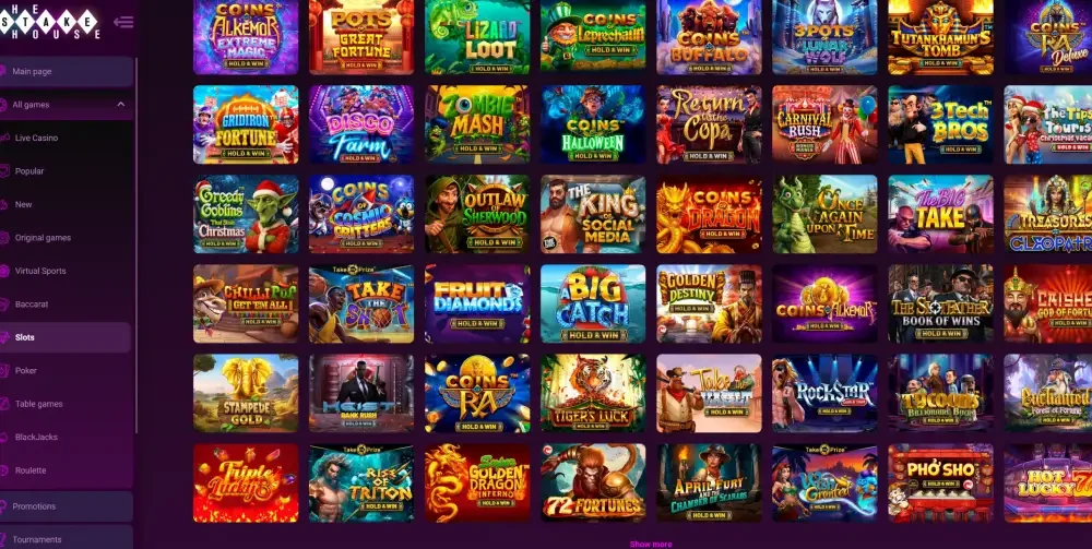 the stakehouse casino reseña juegos