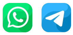whatsapp telegram icono