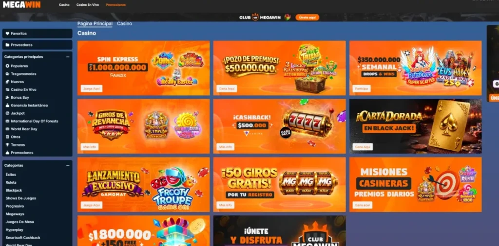 megawin casino bonos