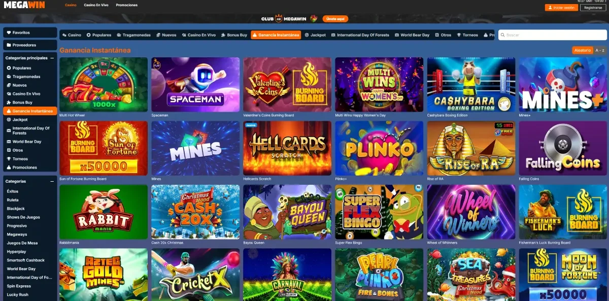 megawin casino juegos