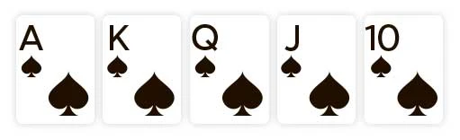 escalera real poker