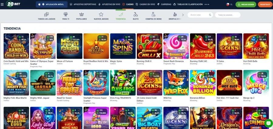20bet juegos de casino