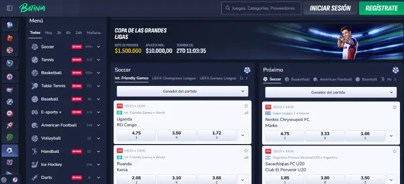 betinia apuestas deportivas