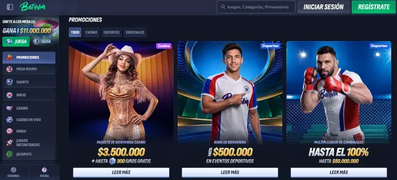 betinia bonos